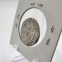 Medieval Armenian Silver Coin Levon I AR Tram AD 1199-1219 Lion Throne