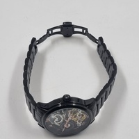 Thomas Earnshaw Longitude Automatic Skeleton Watch Black Mens 5ATM