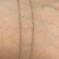 Ladies 18ct Rose Gold Cable Link Chain & Pink Sapphire Infinity Pendant