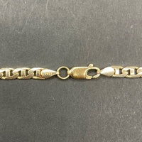 Unisex 9ct Yellow Gold Anchor Link Necklace