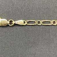 Unisex 9ct Yellow Gold Figaro Link Necklace