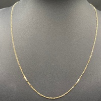 Unisex 9ct Yellow Gold Figaro Link Necklace