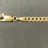 Mens 9ct Yellow Gold Curb Link Necklace