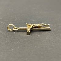 Unisex 14ct Yellow Gold Crucifix Cross Pendant