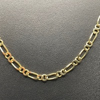 Unisex 9ct Yellow Gold Figaro Link Necklace
