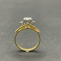 Ladies 18ct Yellow Gold Diamond Ring