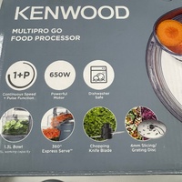 Kenwood MultiPro Go FDP22.130GY Food Processor 650W Compact Grey 1.3L