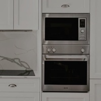 SMEG 31L Built-In Microwave SMO31XT 5 Power Levels 900W with Trim Kit