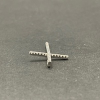 Unisex 18ct White Gold Diamond Cross Pendant