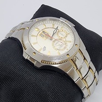Seiko Coutura Kinetic Perpetual Calendar Two Tone Stainless Steel Mens Watch