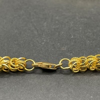 Unisex 18ct Yellow Gold Fancy Link Necklace