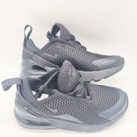 Nike Air Max 270 Triple Black PS Kids Sneakers Size 11C AO2372-006