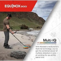 Minelab Equinox 900 Metal Detector All Terrain Multi-IQ Waterproof