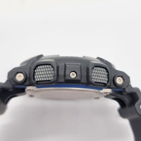 Casio G-Shock GA-100-1A2 Blue Analog Digital Mens Watch Black Resin