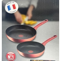 Tefal Perfect Cook 2 Pc Frypan Set 24cm and 28cm Induction Non Stick