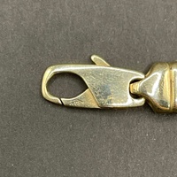 Large View Mens 9ct Yellow Gold Curb Link Bracelet