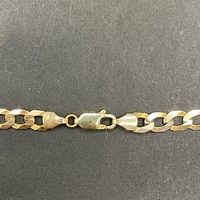 Large View Mens 9ct Yellow Gold Curb Link Necklace