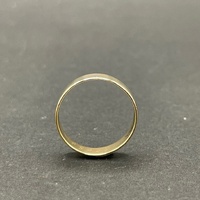 Unisex 9ct Yellow Gold Plain Band Ring