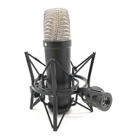 Large View Rode Diaphragm Condenser Microphone with Pop Filter Cradle and Cable