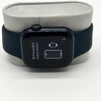Large View Apple Watch Series 9 41mm Midnight Aluminum Case with Sport Band GPS A2978