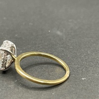 Ladies 18ct Yellow Gold Lab Grown Diamond Ring