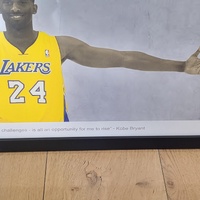 Large View Kobe Bryant Black Mamba LA Lakers Framed Poster 93x40cm Wicked Art