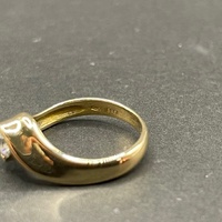 Ladies 18ct Yellow Gold Cubic Zirconia Ring