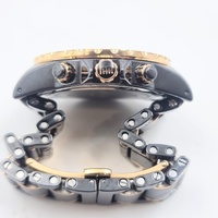 Large View Michael Hill 9633 Chronograph 0.50ct Diamond Black Ceramic Rose Gold Watch