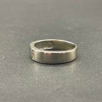 Mens 9ct White Gold Diamond Ring Band