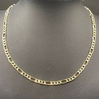 Unisex 9ct Yellow Gold Figaro Link Necklace