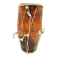 Large View Handmade Dholak Drum Rope Style Traditional Percussion Instrument