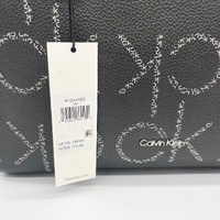 Calvin Klein Estilo HIGAVVD2 Black Tote Women's Handbag Logo Design