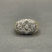 Ladies 18ct Yellow Gold Cubic Zirconia Ring