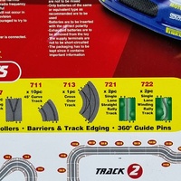 Hot Trax 1:32 RC Slot Car Racing Set Subaru Rally Cars 8m Track Lights