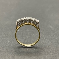 Ladies 18ct Yellow Gold Natural Diamond Band Ring