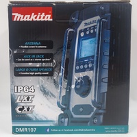 Makita DMR107 AM/FM 18V Jobsite Radio Skin Only No Antenna