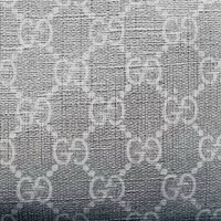 Gucci GG Supreme Black Coated Canvas Flat Messenger Bag with Adjustable Strap