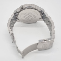 Marc Ecko E17522G1 Two Timer Dual Time Silver Stainless Steel Watch