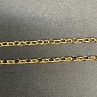 Ladies 9ct Yellow Gold Oval Belcher Link Bracelet