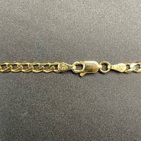 Unisex 9ct Yellow Gold Curb Link Necklace