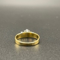 Ladies 18ct Yellow Gold Natural Diamond Ring
