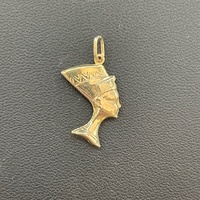 Ladies 9ct Yellow Gold Nefertiti Head Pendant