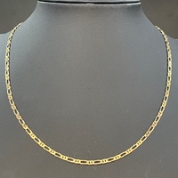 Unisex 9ct Yellow Gold Figaro Link Necklace