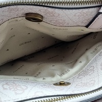 Guess Ginevra 4G Logo Handbag Light Pink Faux Leather Shoulder Bag