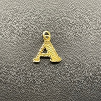 Ladies 18ct Yellow Gold Letter 'A' Pendant