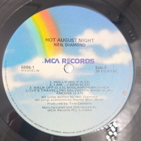 Neil Diamond Hot August Night 2XLP Vinyl Record Live MCA Album