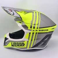 Airoh Wraap Broken Off Road Motocross Helmet Yellow Matte Size Medium