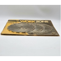 Workzone 3pc Circular Saw Blades 180mm 16 24 40T 20mm Bore Set