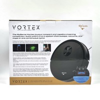 MyGenie Vortex Robovac Wet Dry Robot Vacuum Cleaner Black 3 in 1 Smart