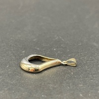 Ladies 9ct Yellow Gold Droplet Pendant